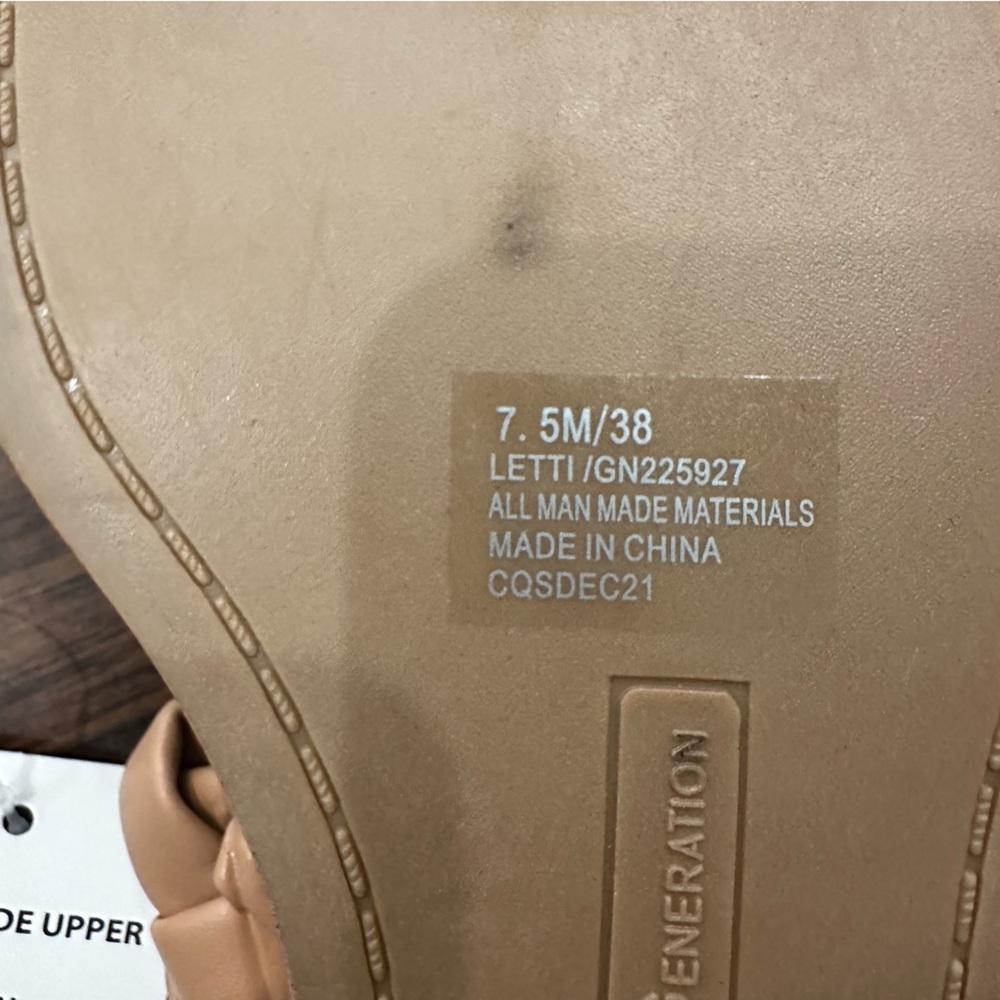 NWT Nude BCBGeneration braided strap  Sandals 7.5 - Picture 5 of 5